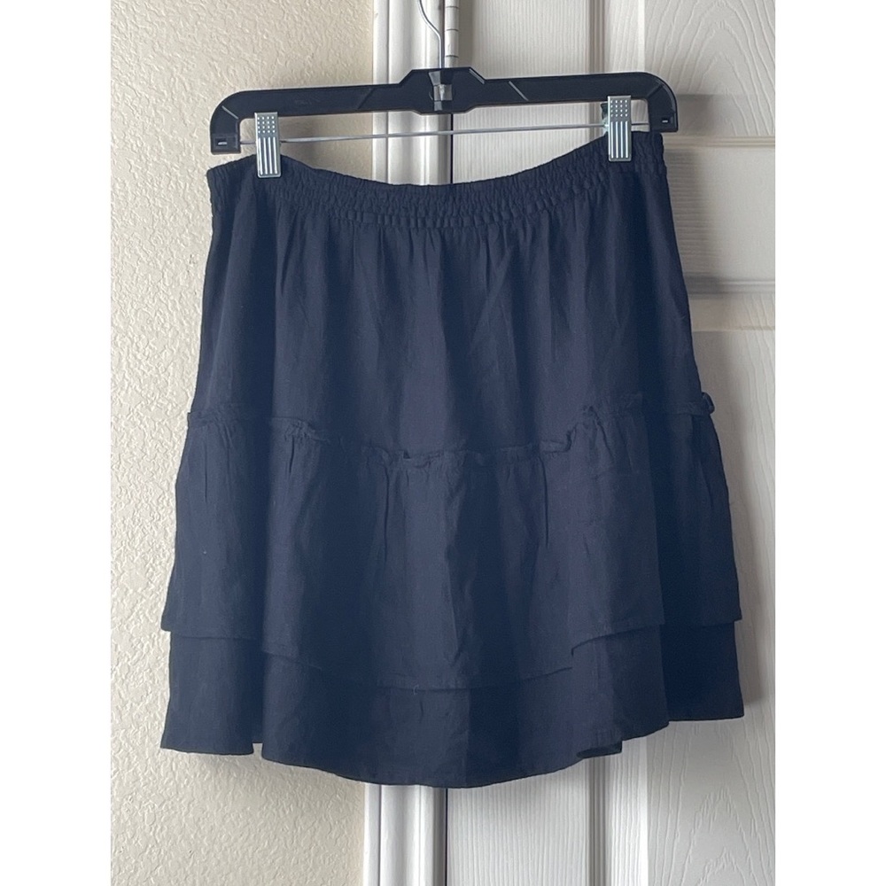 Abercrombie & Fitch NWOT Tiered Ruffle Skirt - Black